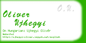 oliver ujhegyi business card